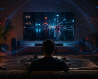 Dolby Atmos immersive sound experience in a living room
