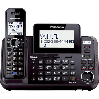 Panasonic 2-Line Cordless Phone with Link-to-Cell and 1 Handset KXTG9541B