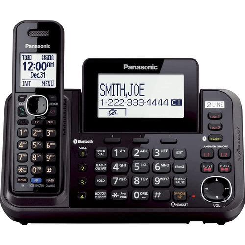 Panasonic 2-Line Cordless Phone with Link-to-Cell and 1 Handset KXTG9541B