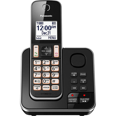 Panasonic Digital Cordless Answering System with 1 Handset KXTGD390B