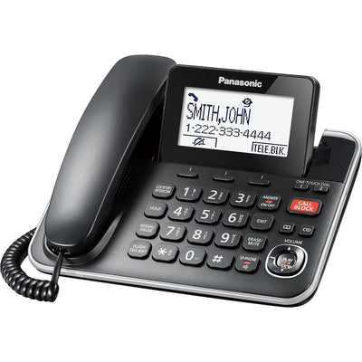 Panasonic Système téléphonique avec 1 combiné filaire et 1 combiné sans fil KX-TGF870B
