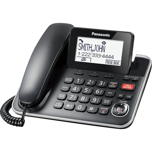 Panasonic Système téléphonique avec 1 combiné filaire et 1 combiné sans fil KX-TGF870B