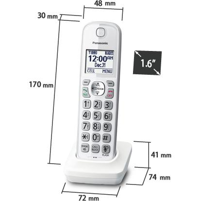 Panasonic Additional Handset KX-TGDA59CW IMAGE 2