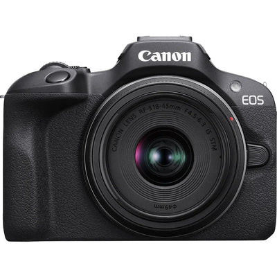 Canon EOS R100 RF-S18-45mm F4.5-6.3 IS STM 24.1-MP Mirrorless Camera EOS R100 18-45mm STM KIT