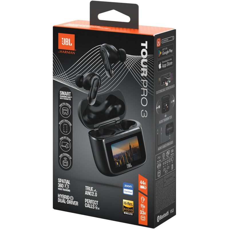 JBL Tour Pro 3 Bluetooth In-Ear Headphones with Microphone TOURPRO3BLKAM IMAGE 14