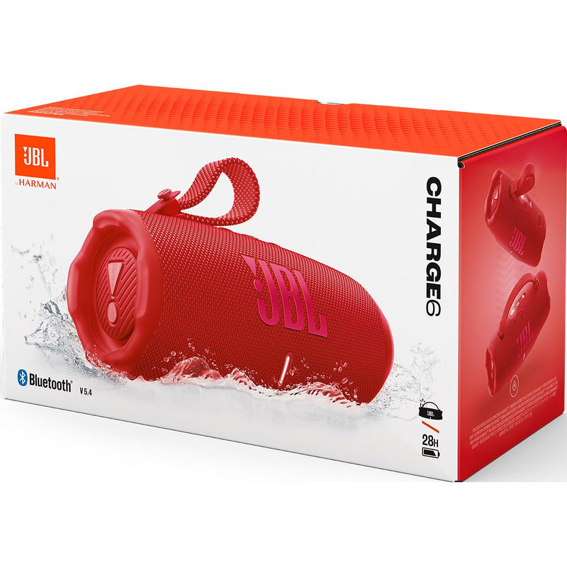 JBL Charge 6 Bluetooth Portable Speaker CHARGE6REDAM IMAGE 10