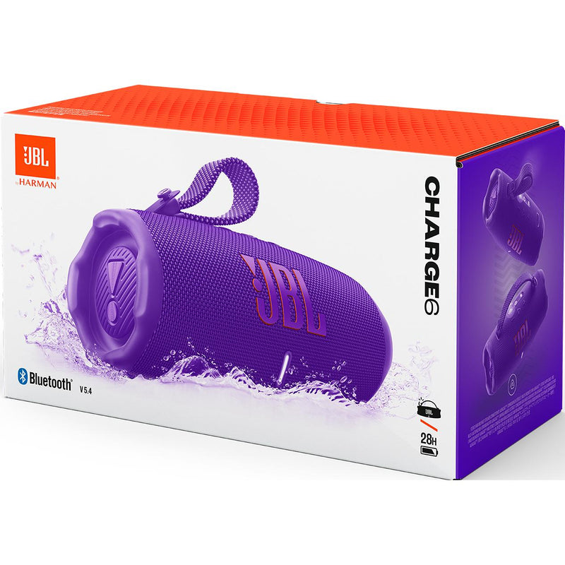 JBL Charge 6 Bluetooth Portable Speaker CHARGE6PURAM IMAGE 10