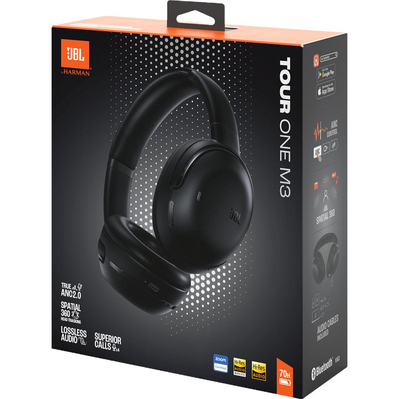JBL Wireless Over-the-Ear Headphones with Microphone TOURONEM3BLKAM IMAGE 12